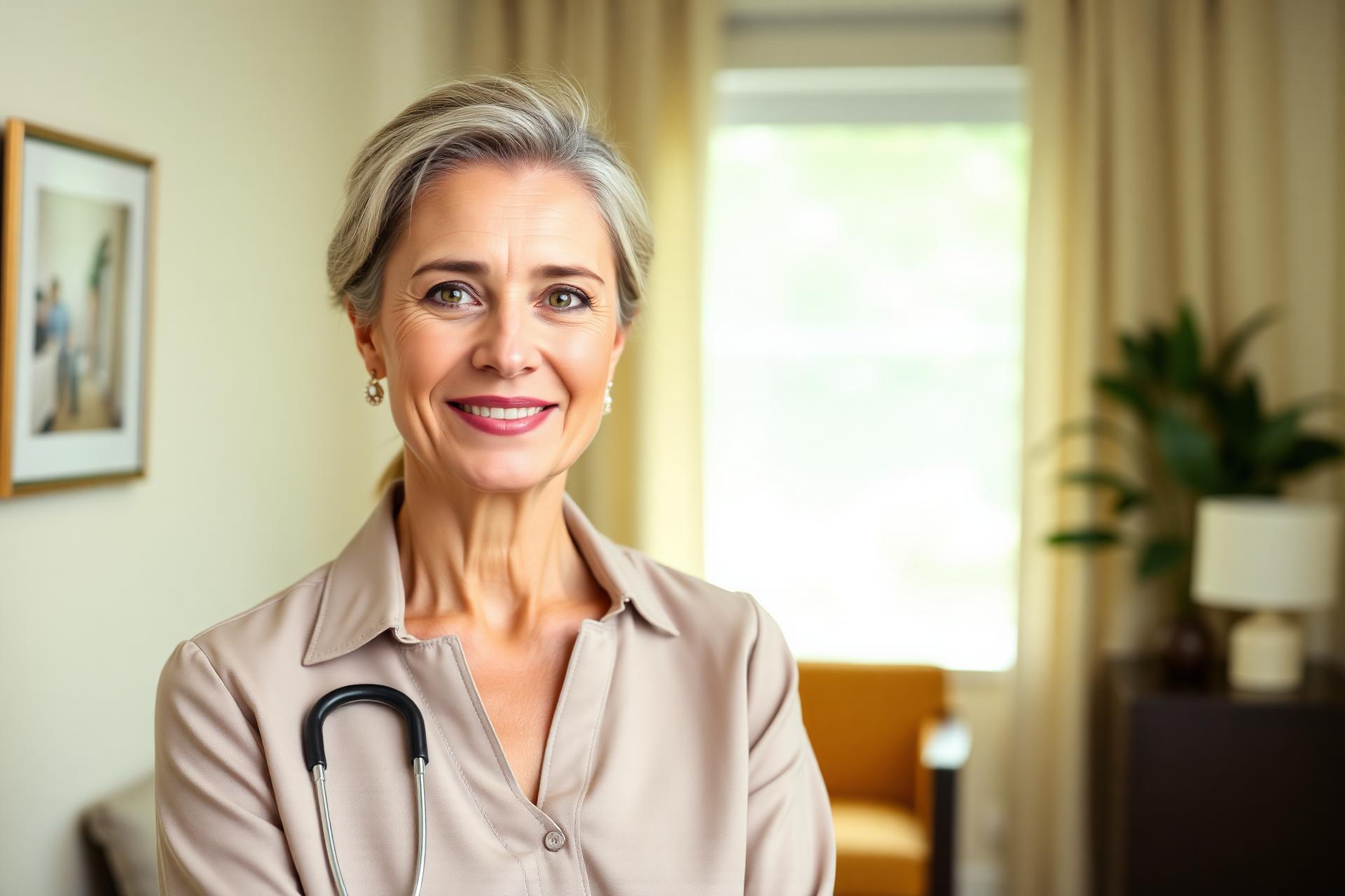 Physician in a thoughtful consultation setting
