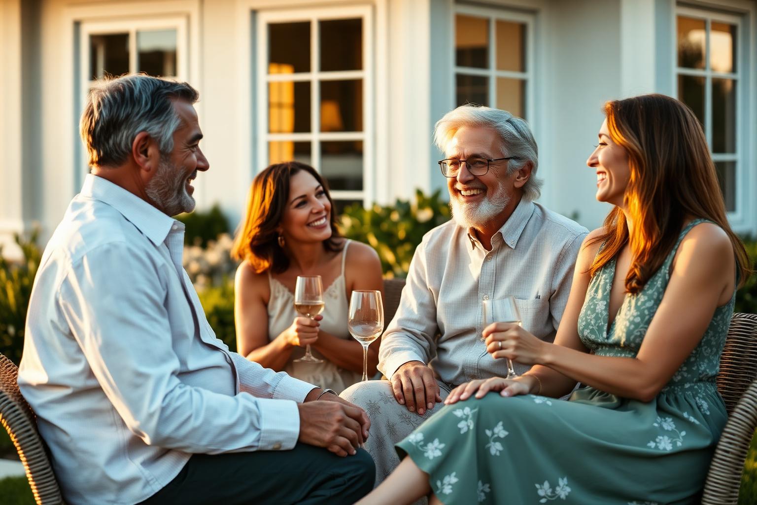Family enjoying time together outdoors